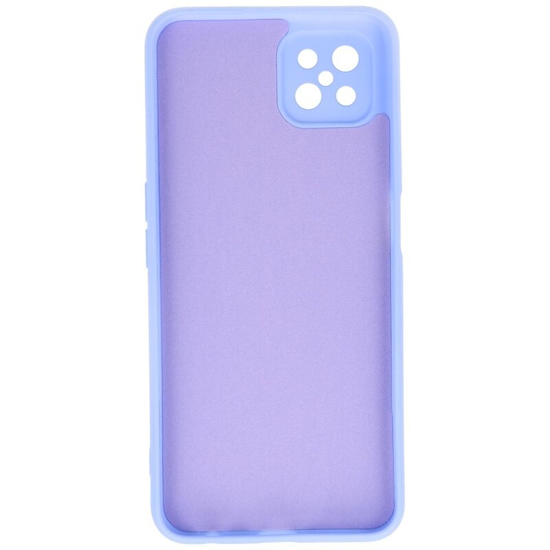 Coque en TPU couleur tendance de 2,0 mm d'épaisseur pour Oppo Reno 4 Z - A92s Violet