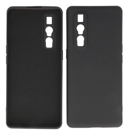 Coque en TPU couleur tendance de 2,0 mm d'épaisseur Oppo Find X2 Pro Noir