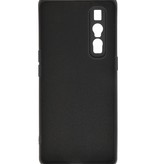 Estuche de TPU de color de moda de 2.0 mm de grosor para Oppo Find X2 Pro Negro