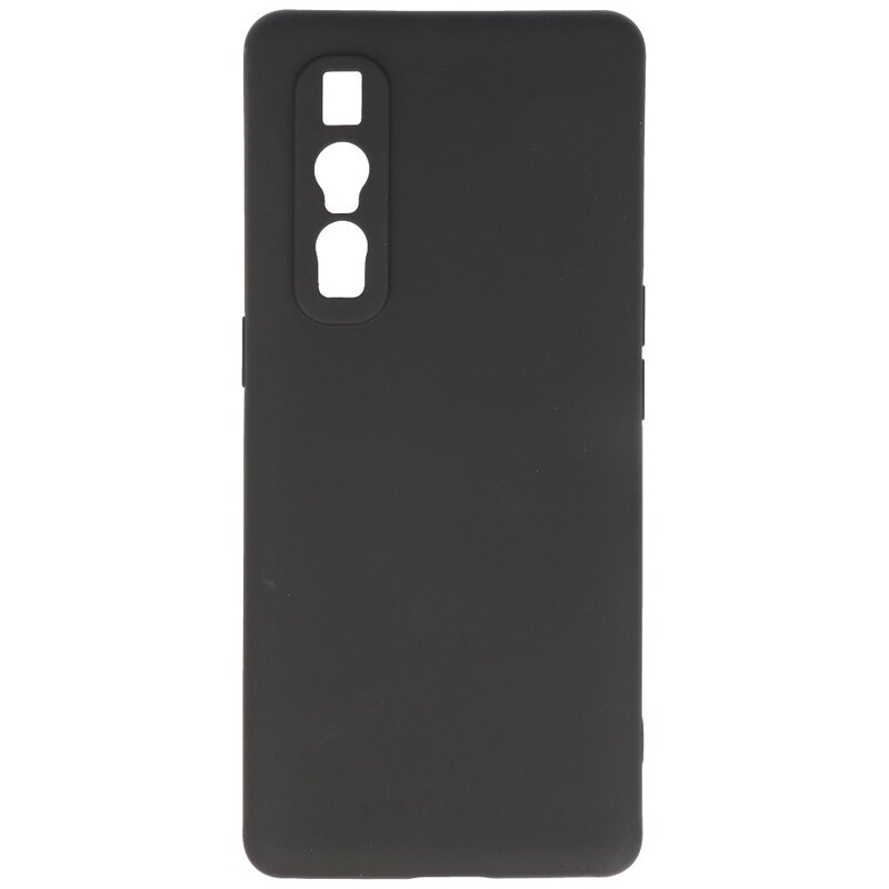 2,0 mm tyk mode farve TPU taske til Oppo Find X2 Pro sort