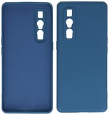 Estuche de TPU de color de moda de 2.0 mm de grosor para Oppo Find X2 Pro Navy