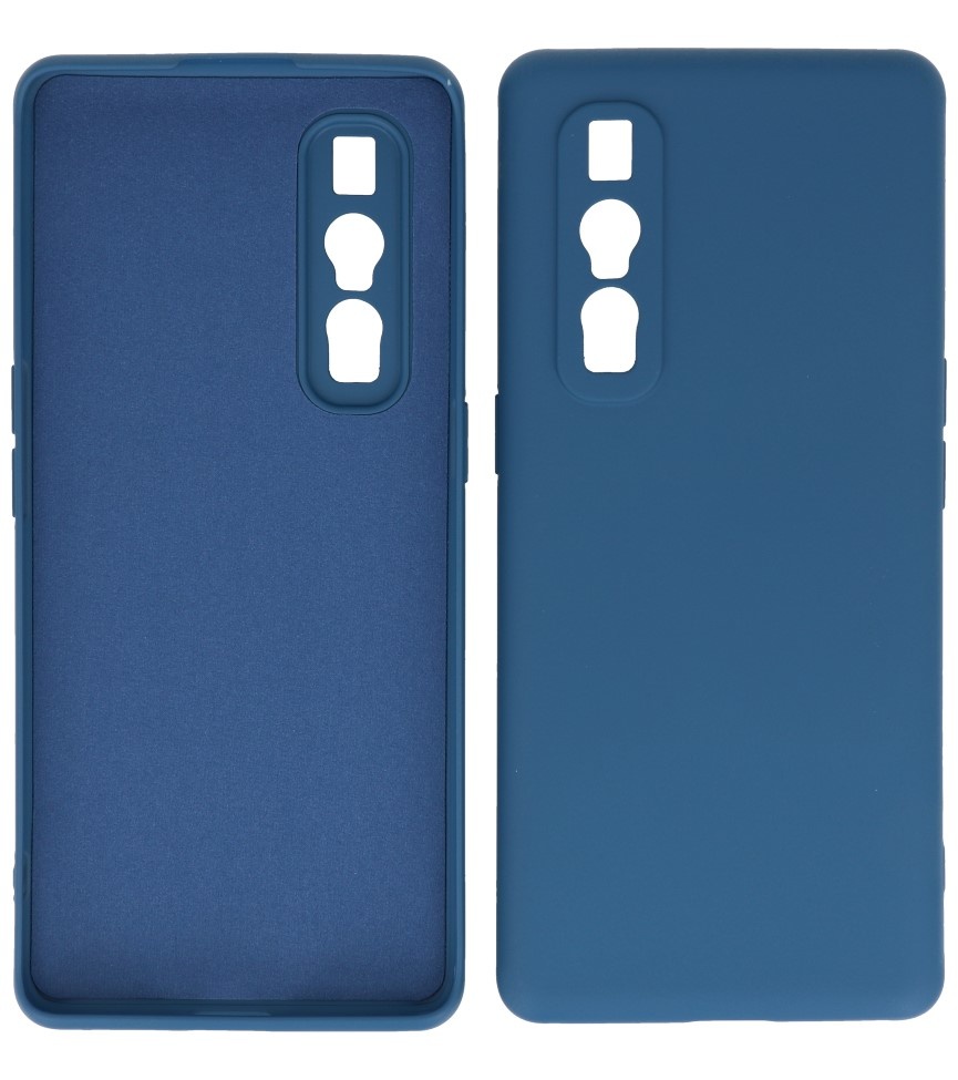 2.0mm Thick Fashion Color TPU Case for Oppo Find X2 Pro Navy
