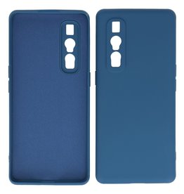 Coque en TPU couleur tendance de 2,0 mm d'épaisseur Oppo Find X2 Pro Navy