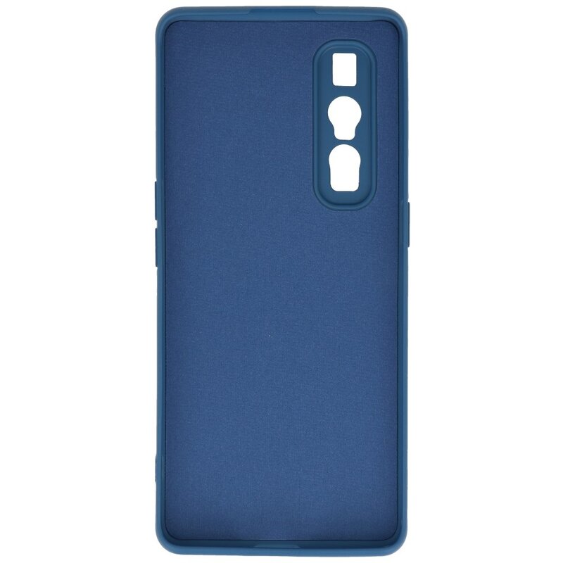 2,0 mm tyk mode farve TPU taske til Oppo Find X2 Pro Navy
