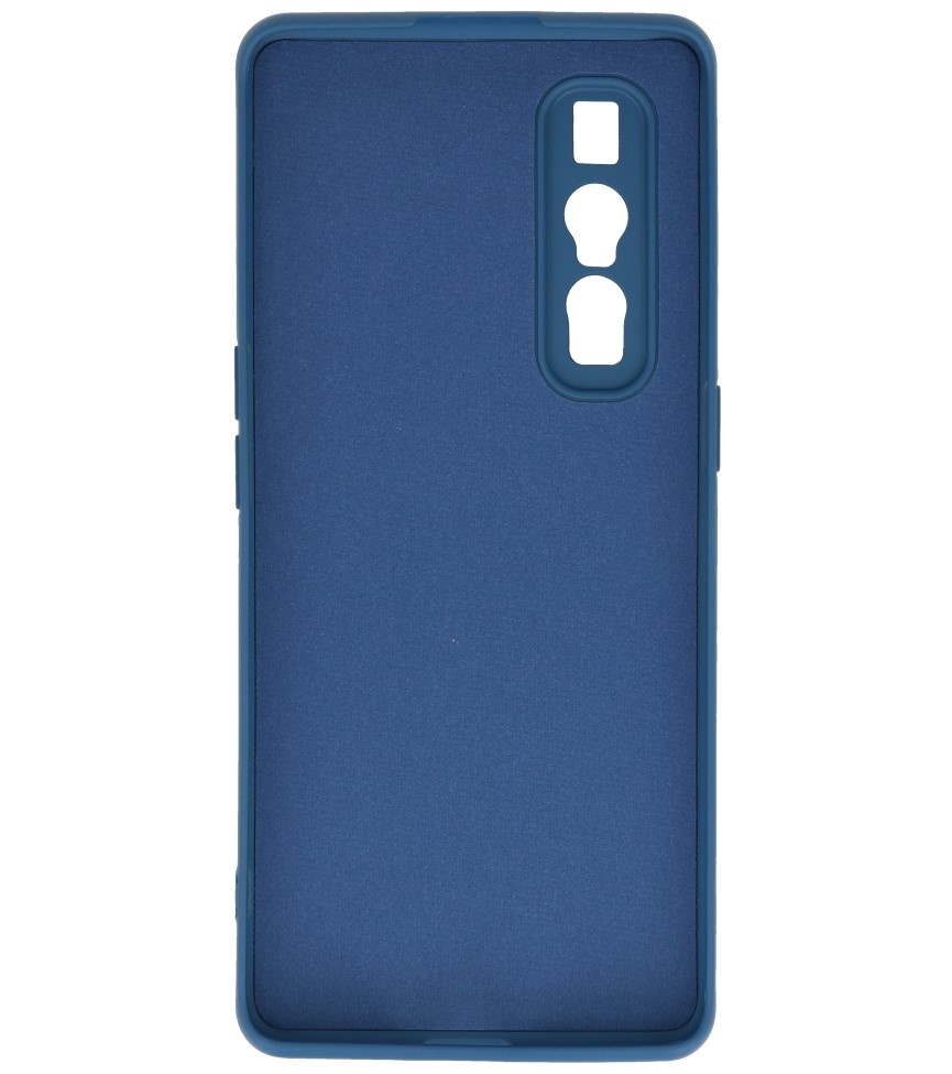 Coque en TPU couleur tendance de 2,0 mm d'épaisseur pour Oppo Find X2 Pro Navy