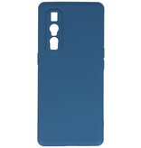 2,0 mm tyk mode farve TPU taske til Oppo Find X2 Pro Navy