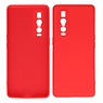 Custodia in TPU di colore moda spesso 2,0 mm Oppo Find X2 Pro Red