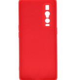 Coque en TPU couleur tendance de 2,0 mm d'épaisseur pour Oppo Find X2 Pro Red