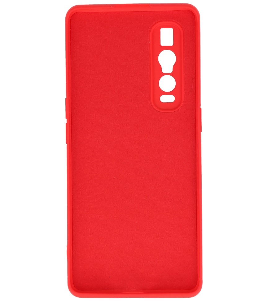 2.0mm Thick Fashion Color TPU Case for Oppo Find X2 Pro Red