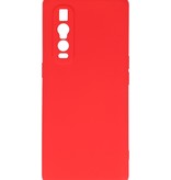 Coque en TPU couleur tendance de 2,0 mm d'épaisseur pour Oppo Find X2 Pro Red