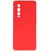 2,0 mm tyk mode farve TPU taske til Oppo Find X2 Pro Rød