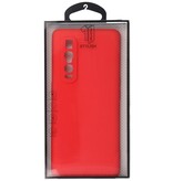 Estuche de TPU de color de moda grueso de 2.0 mm para Oppo Find X2 Pro Rojo