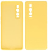 Carcasa de TPU de color de moda de 2.0 mm de espesor para Oppo Find X2 Pro Amarillo