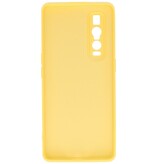 2,0 mm tyk mode farve TPU taske til Oppo Find X2 Pro gul