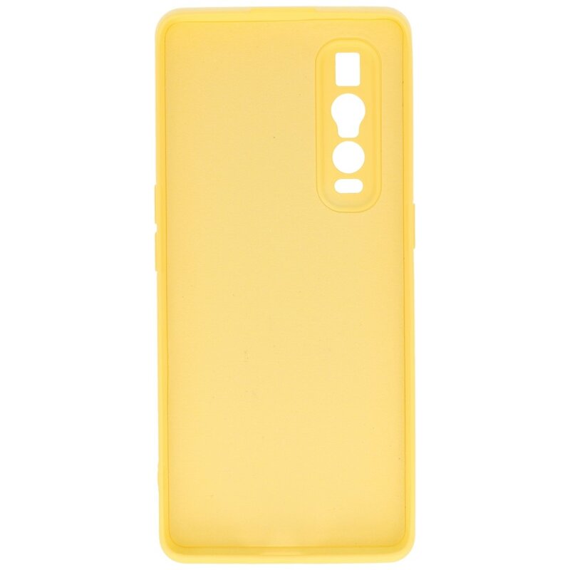 2,0 mm dickes Modefarben-TPU-Gehäuse für Oppo Find X2 Pro Yellow