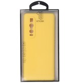 Carcasa de TPU de color de moda de 2.0 mm de espesor para Oppo Find X2 Pro Amarillo