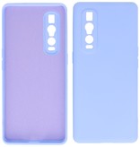 Coque en TPU Fashion Color de 2,0 mm d'épaisseur pour Oppo Find X2 Pro Violet