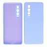 2.0mm Dikke Fashion Color TPU Hoesje Oppo Find X2 Pro Paars