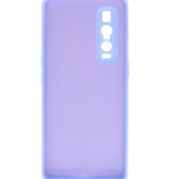 Carcasa de TPU de color de moda de 2.0 mm de grosor para Oppo Find X2 Pro, púrpura