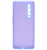 Custodia in TPU di colore moda spesso 2,0 mm per Oppo Find X2 Pro Purple