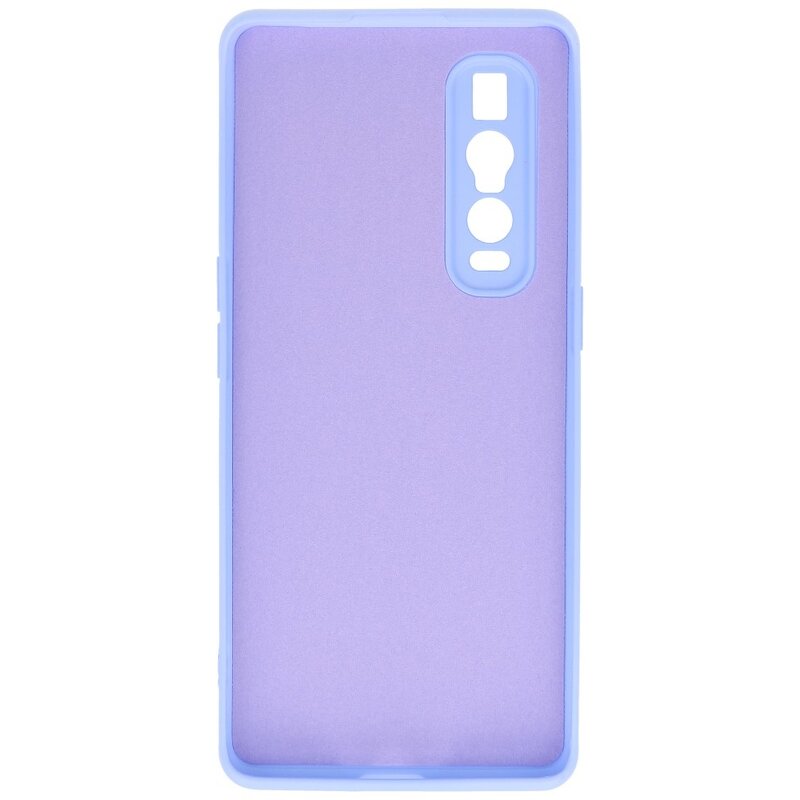 Custodia in TPU di colore moda spesso 2,0 mm per Oppo Find X2 Pro Purple