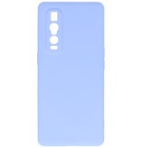 2,0 mm tyk mode farve TPU taske til Oppo Find X2 Pro lilla