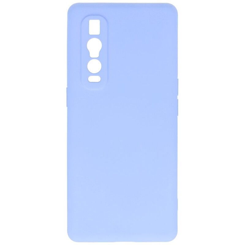 Custodia in TPU di colore moda spesso 2,0 mm per Oppo Find X2 Pro Purple