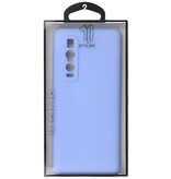 2,0 mm tyk mode farve TPU taske til Oppo Find X2 Pro lilla
