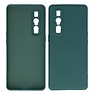 2,0 mm tyk mode farve TPU taske Oppo Find X2 Pro mørkegrøn
