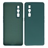 Custodia in TPU di colore moda spesso 2,0 mm Oppo Find X2 Pro verde scuro