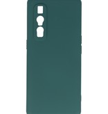 2.0mm Dikke Fashion Color TPU Hoesje voor Oppo Find X2 Pro Donker Groen