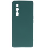 2,0 mm tyk mode farve TPU taske til Oppo Find X2 Pro mørkegrøn