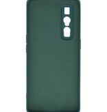 2,0 mm tyk mode farve TPU taske til Oppo Find X2 Pro mørkegrøn