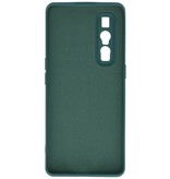 2,0 mm tyk mode farve TPU taske til Oppo Find X2 Pro mørkegrøn