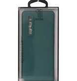 2,0 mm tyk mode farve TPU taske til Oppo Find X2 Pro mørkegrøn