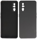 2.0mm Dikke Fashion Color TPU Hoesje voor Oppo Find X2 Zwart