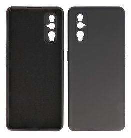 2.0mm Dikke Fashion Color TPU Hoesje Oppo Find X2 Zwart