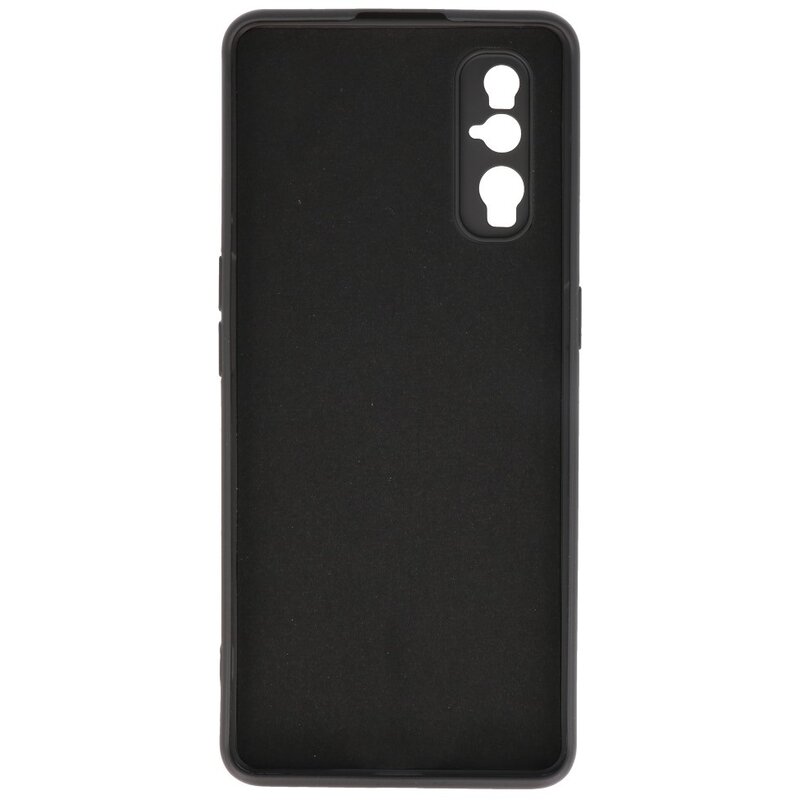 2,0 mm tyk mode farve TPU taske til Oppo Find X2 sort