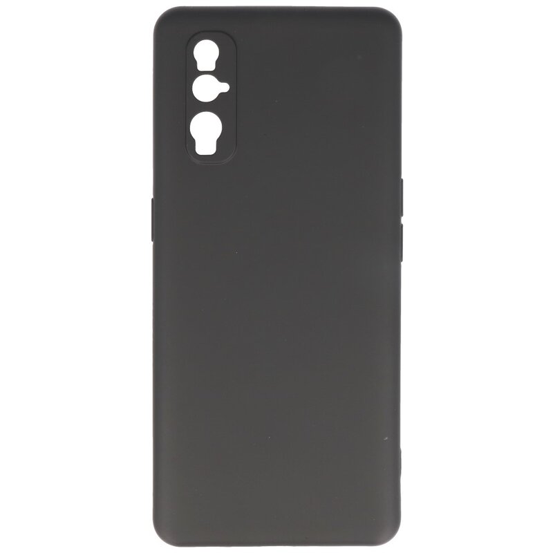 2,0 mm tyk mode farve TPU taske til Oppo Find X2 sort