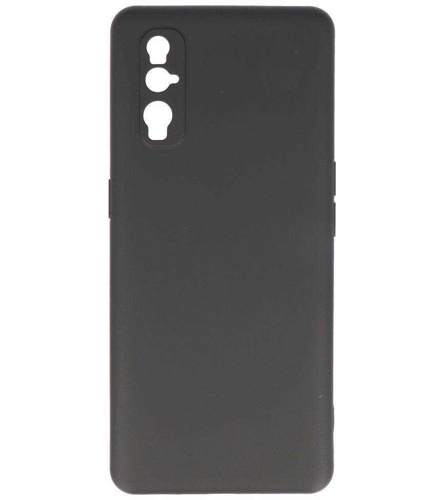 Coque en TPU couleur tendance de 2,0 mm d'épaisseur pour Oppo Find X2 Noir