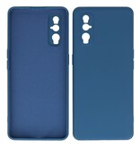 2.0mm Dikke Fashion Color TPU Hoesje voor Oppo Find X2 Navy