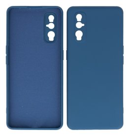 Coque en TPU couleur tendance de 2,0 mm d'épaisseur Oppo Find X2 Navy