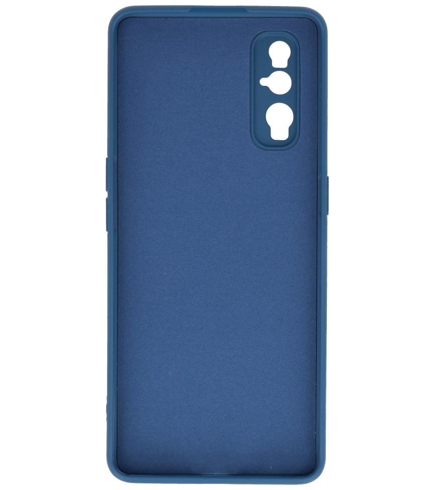 2,0 mm dickes TPU-Etui in Modefarbe für Oppo Find X2 Navy