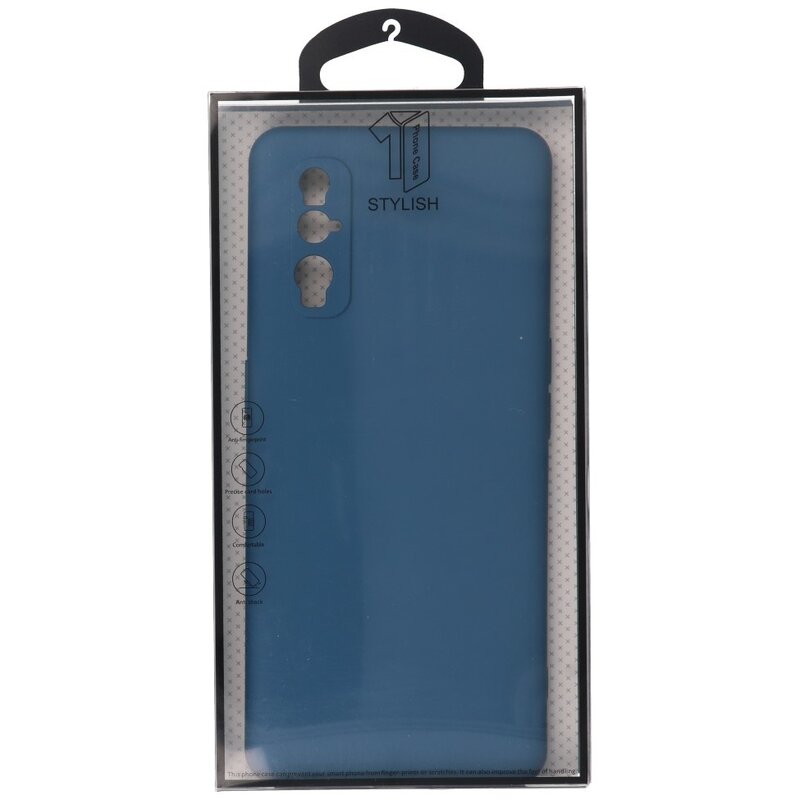Custodia in TPU color moda spessa 2,0 mm per Oppo Find X2 Navy