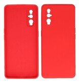 Estuche de TPU de color de moda de 2.0 mm de espesor para Oppo Find X2 Rojo