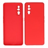 Custodia in TPU di colore moda spesso 2,0 mm Oppo Find X2 Red