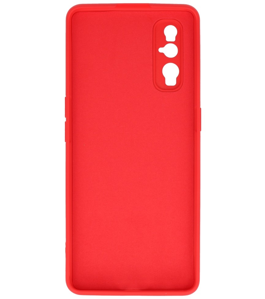 2.0mm Dikke Fashion Color TPU Hoesje voor Oppo Find X2 Rood