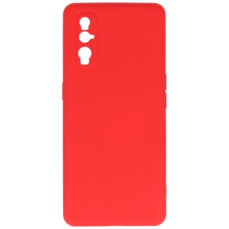 2,0 mm tyk mode farve TPU taske til Oppo Find X2 rød