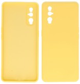 2,0 mm dickes TPU-Etui in Modefarbe für Oppo Find X2 Yellow