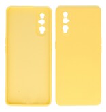Carcasa de TPU de color de moda de 2.0 mm de espesor para Oppo Find X2 Amarillo